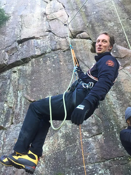 Ola practices rope techniques.