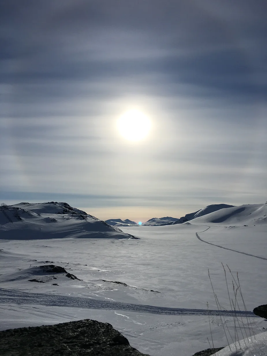 The sun at the artic.