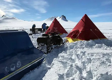 Field tents.